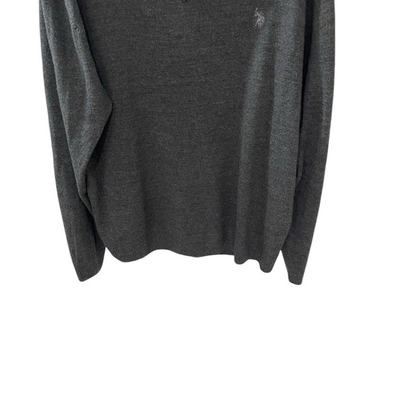 U.S. Polo Assn. Men’s Acrylic Sweater size XXL V Neck Pullover Long Sleeve Gray - Picture 6 of 6